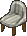 Blue Striped Soft Chair