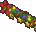 Xmas Striped Wall Decorations